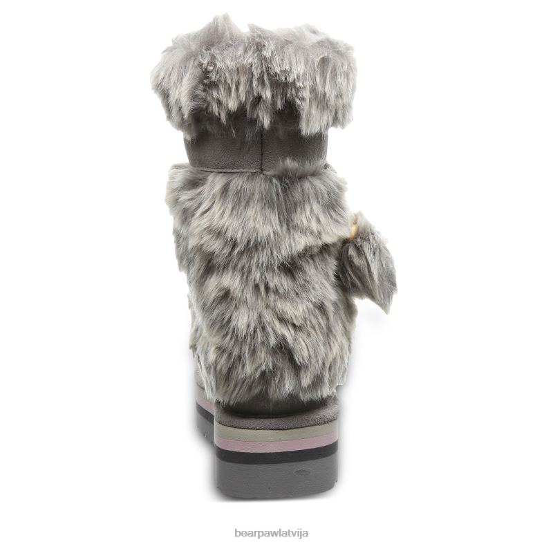pelēka migla sievietes zābaki BEARPAW retro tama P2XFF151