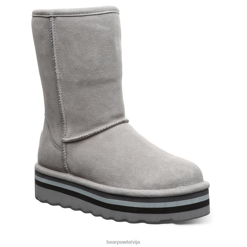 pelēks sievietes zābaki BEARPAW retro elle P2XFF159