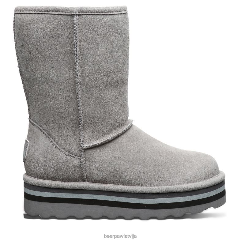 pelēks sievietes zābaki BEARPAW retro elle P2XFF159