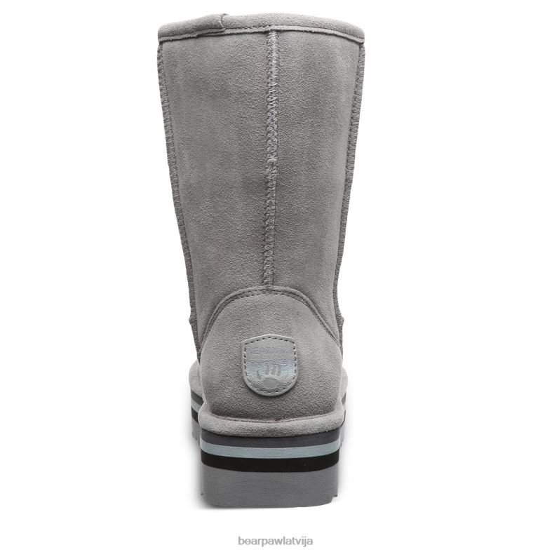 pelēks sievietes zābaki BEARPAW retro elle P2XFF159