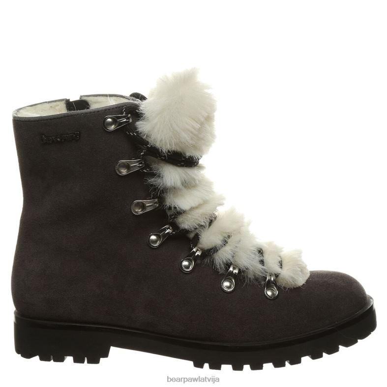 pelēks sievietes zābaki BEARPAW vanna P2XFF196
