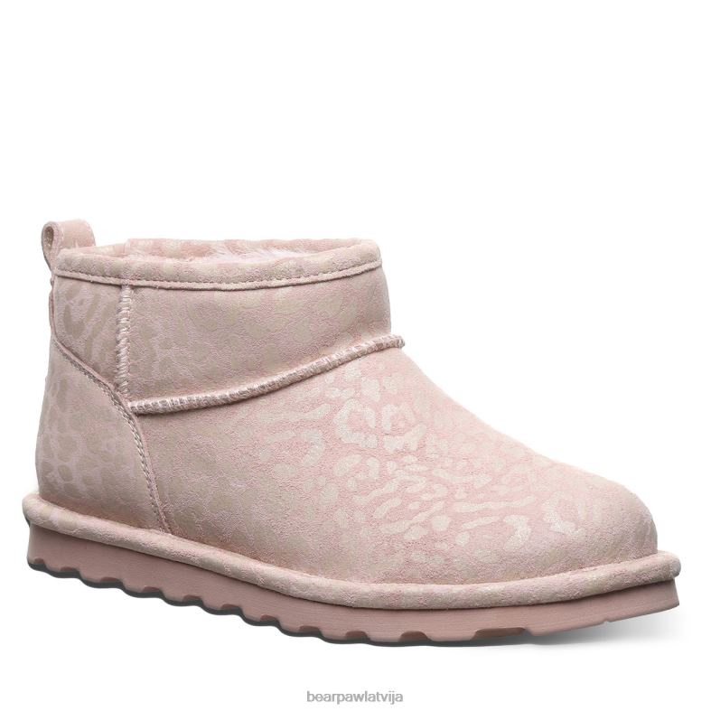 rozā leoparda spīdumi sievietes zābaki BEARPAW īsa eksotika P2XFF34