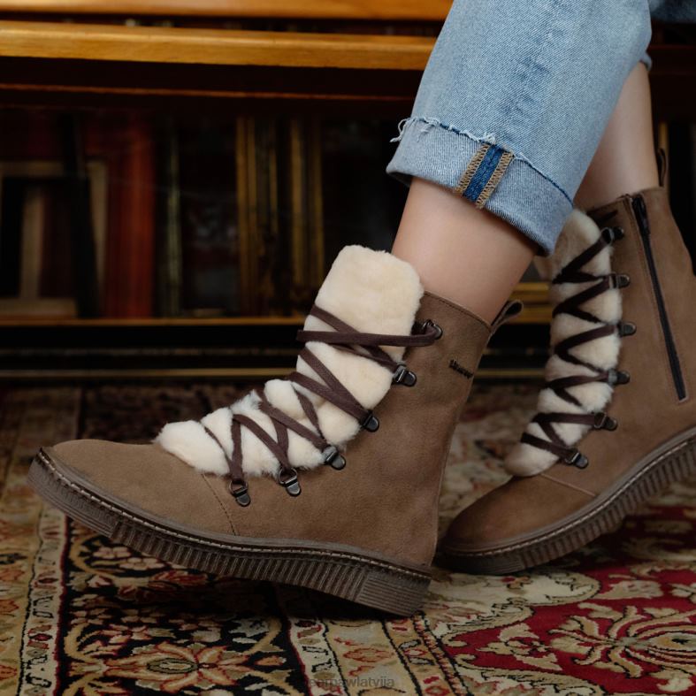 taupe sievietes zābaki BEARPAW celeste P2XFF4