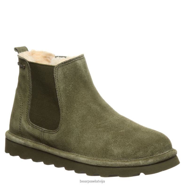tumšās olīvas sievietes zābaki BEARPAW zīmēja P2XFF49