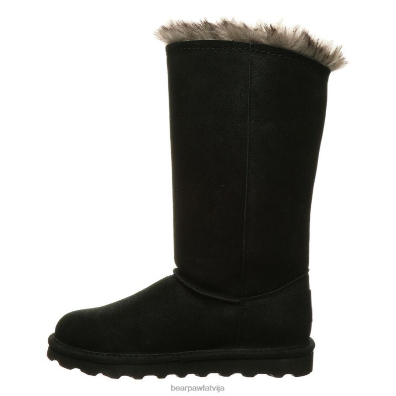 vecumā melns sievietes zābaki BEARPAW smirģelis P2XFF210