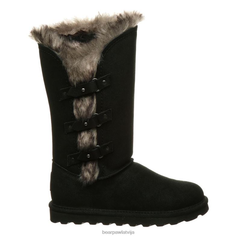 vecumā melns sievietes zābaki BEARPAW smirģelis P2XFF210