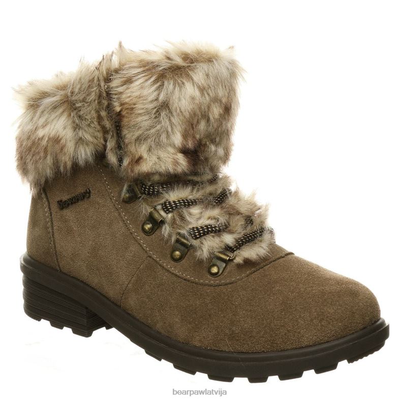 zīmogs brūns sievietes zābaki BEARPAW mierīgums P2XFF202