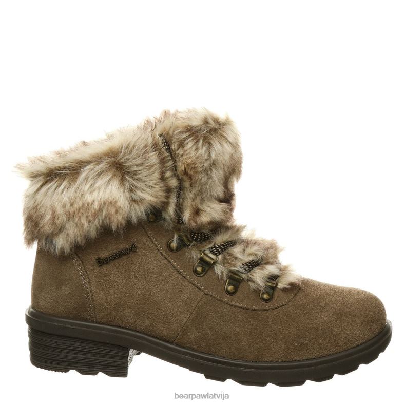 zīmogs brūns sievietes zābaki BEARPAW mierīgums P2XFF202
