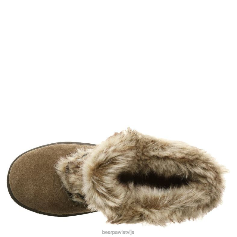 zīmogs brūns sievietes zābaki BEARPAW mierīgums P2XFF202