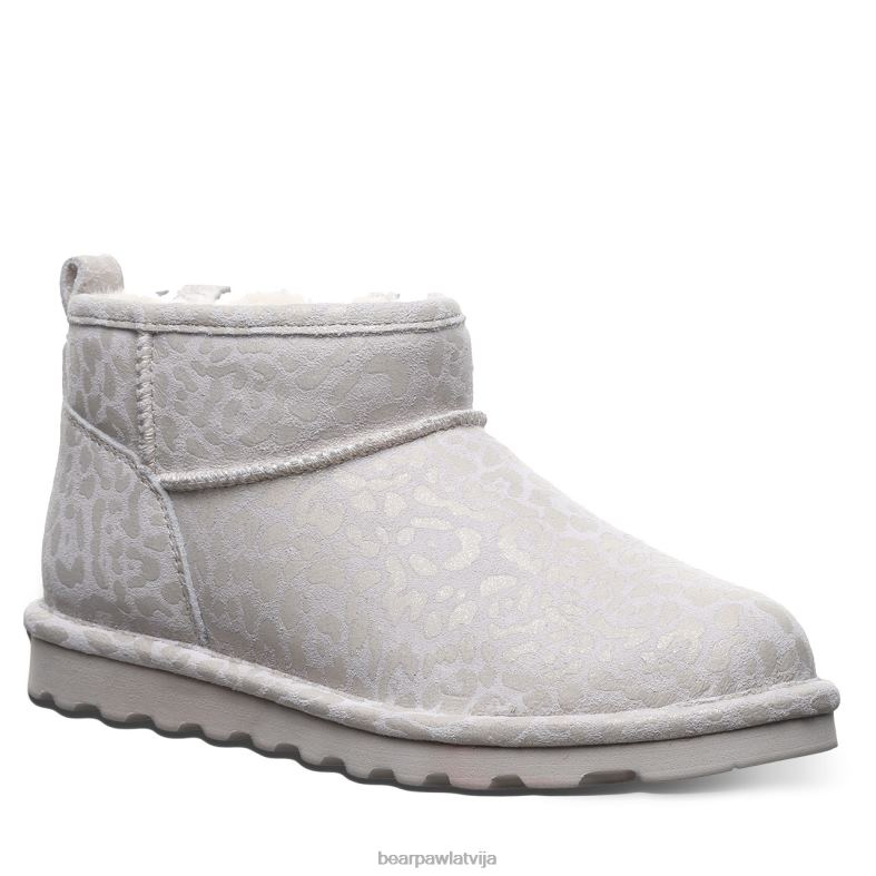 ziemas baltie leoparda spīdumi sievietes zābaki BEARPAW īsa eksotika P2XFF33