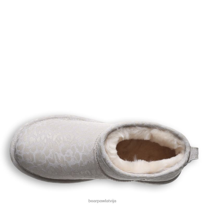 ziemas baltie leoparda spīdumi sievietes zābaki BEARPAW īsa eksotika P2XFF33