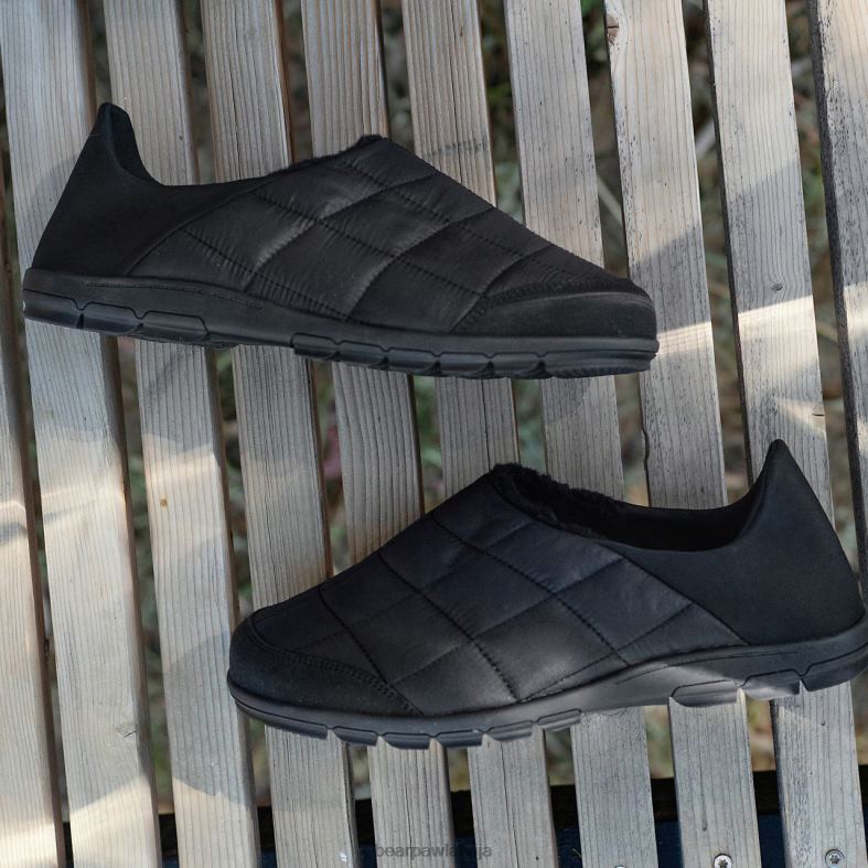 melns vīriešiem čības BEARPAW Harijs P2XFF536