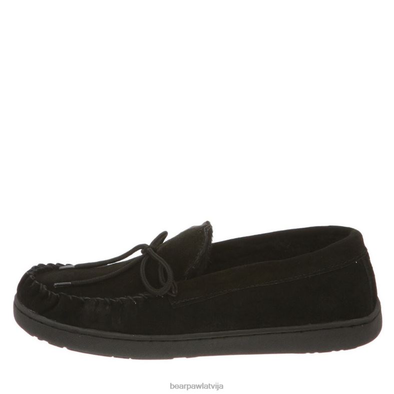 melns vīriešiem čības BEARPAW moc ii P2XFF534