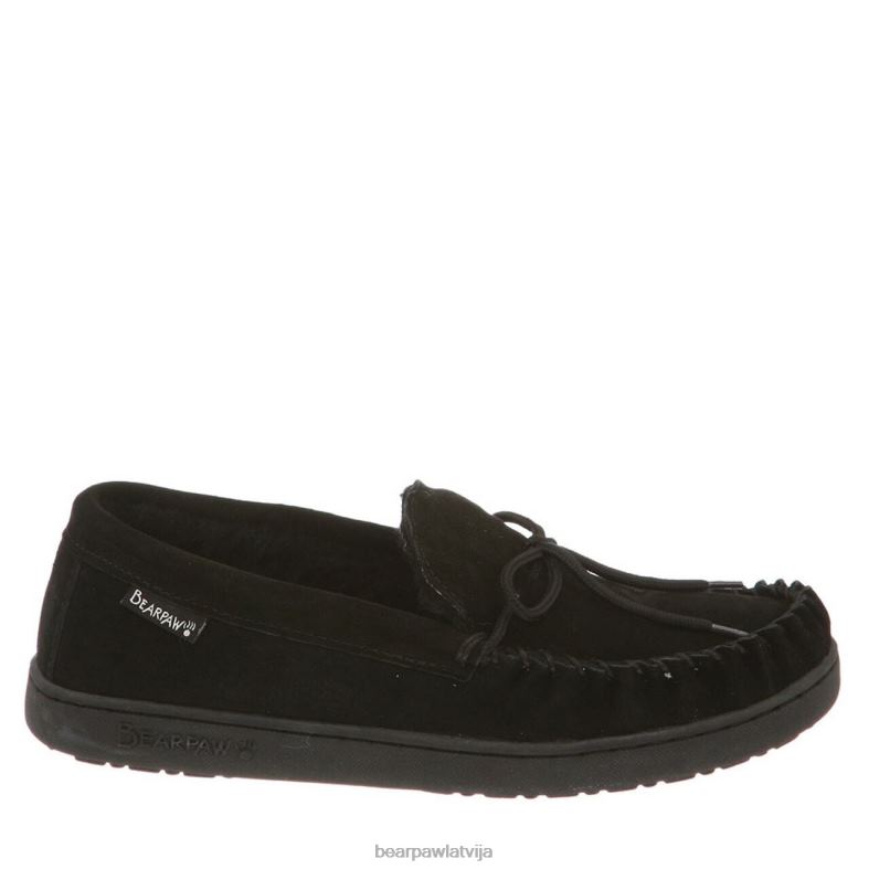 melns vīriešiem čības BEARPAW moc ii P2XFF534