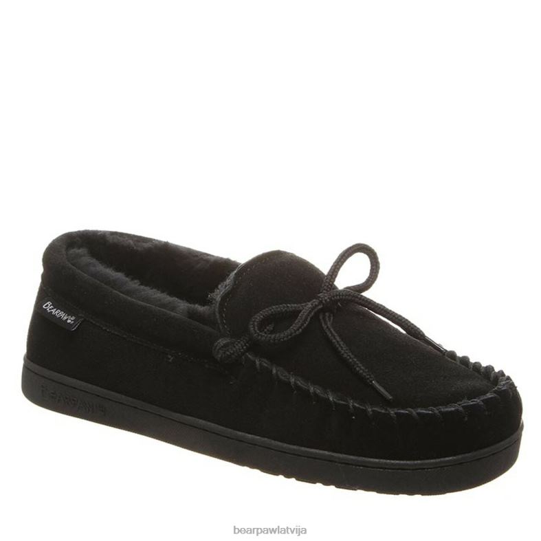 melns vīriešiem čības BEARPAW moc ii plats P2XFF527