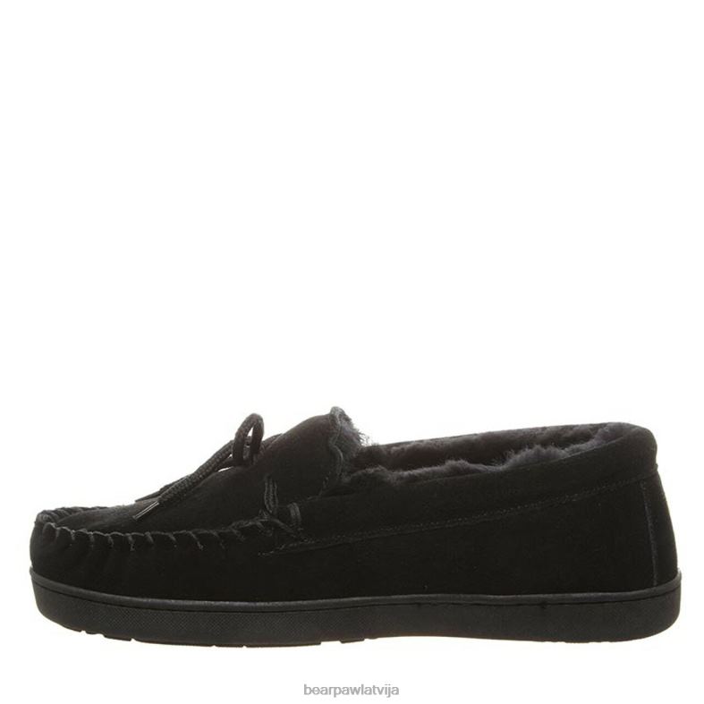 melns vīriešiem čības BEARPAW moc ii plats P2XFF527
