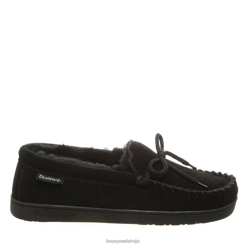 melns vīriešiem čības BEARPAW moc ii plats P2XFF527