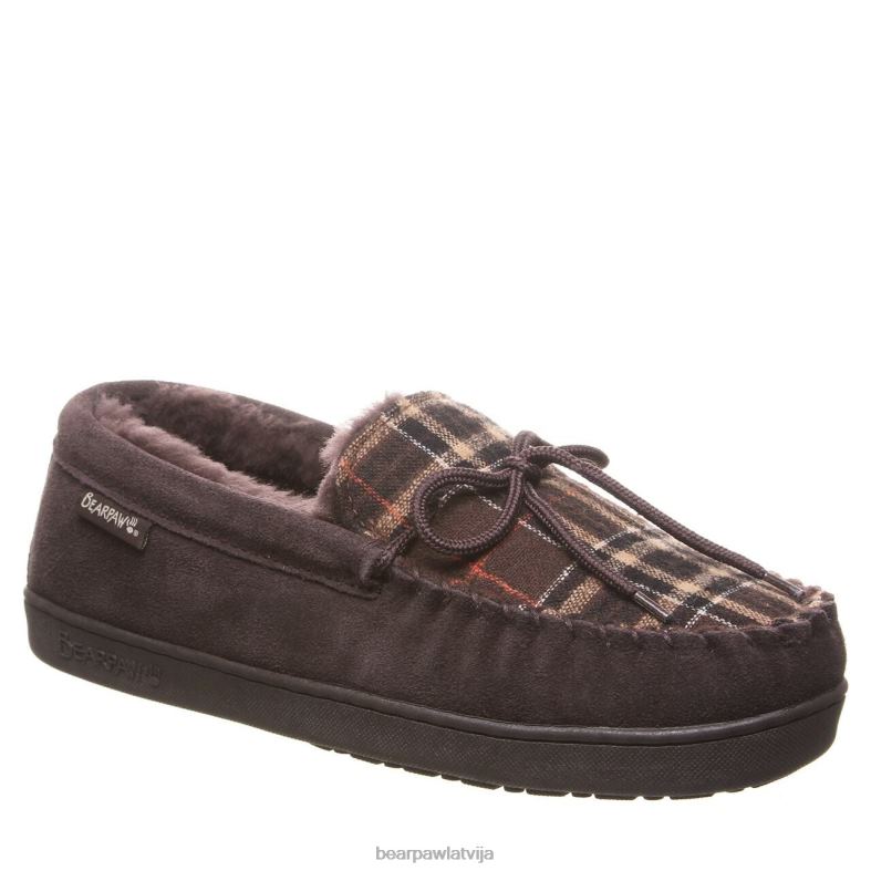 šokolādes multi adījums vīriešiem čības BEARPAW moc ii P2XFF541